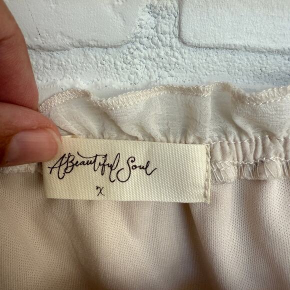 A Beautiful Soul Boutique Cream Long Sleeve Polka Dot Dress Plus Size 1X - Picture 6 of 6